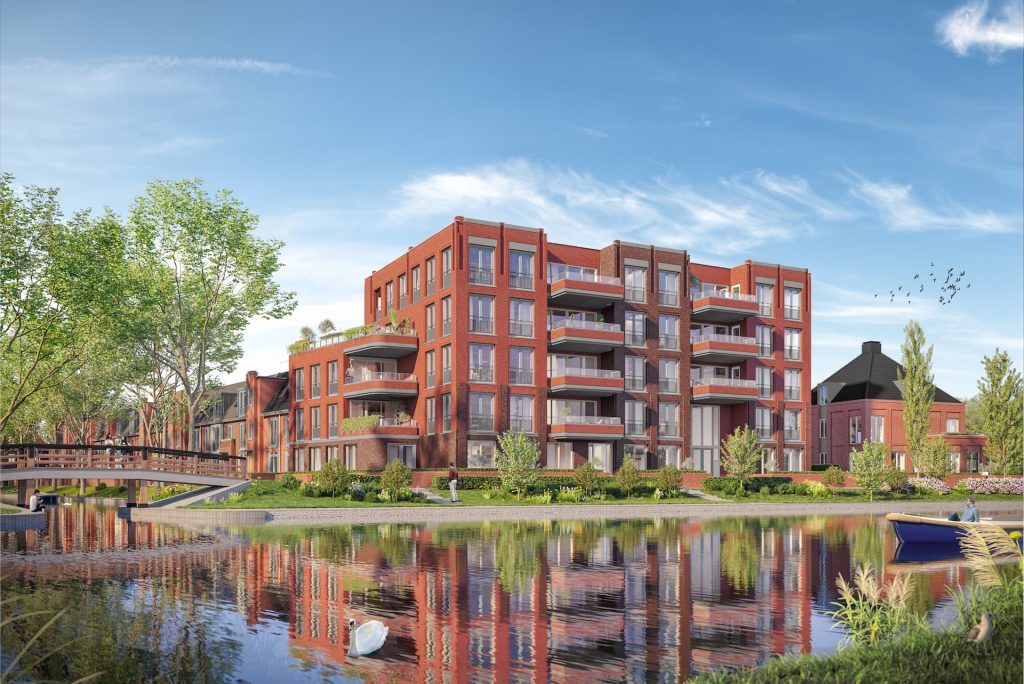Appartementengebouw met balkons